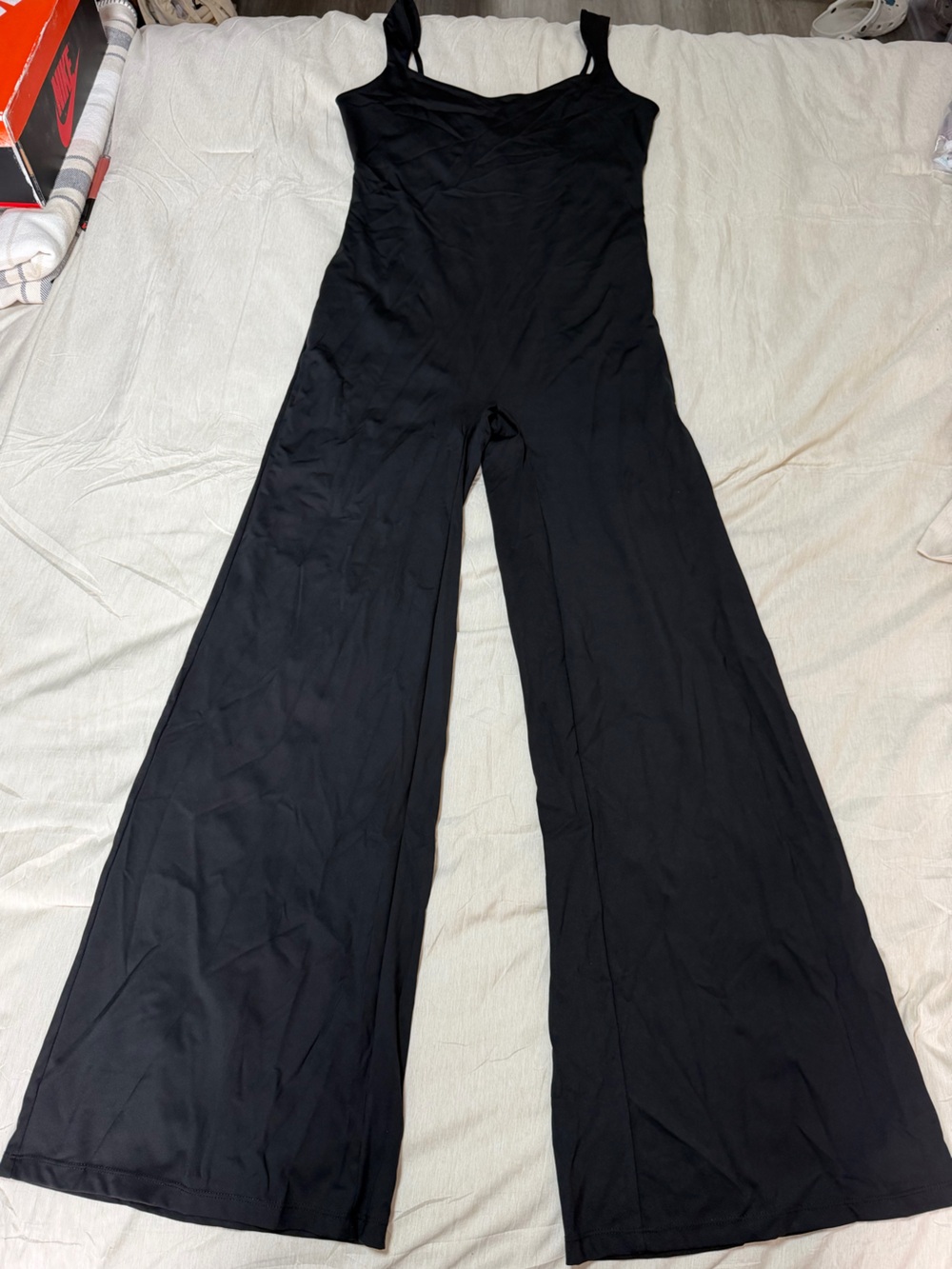 Vilanva Black Wide-Leg Jumpsuit - Size L